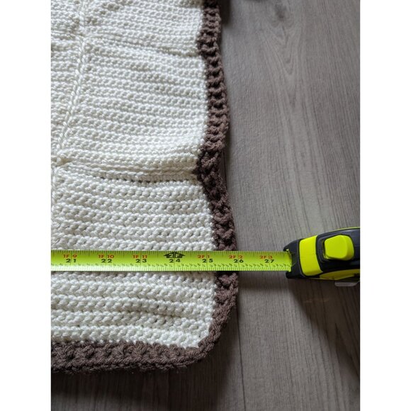 Handmade Crochet Woodland Animal Crochet Squares Set Of 3 Moose Deer Bear Design - Picture 7 of 12